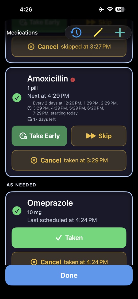 VitaVitals steps and distance tracking view